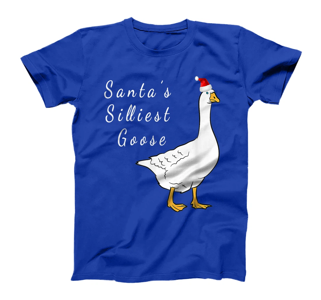 Santa’s silliest goose tacky Funny Christmas T-Shirt, Women T-Shirt