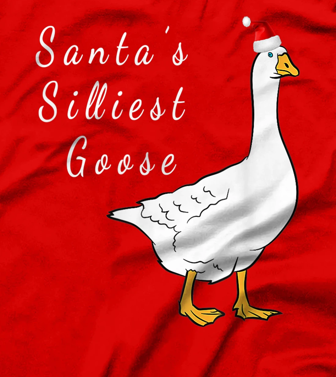 Santa’s silliest goose tacky Funny Christmas T-Shirt, Women T-Shirt