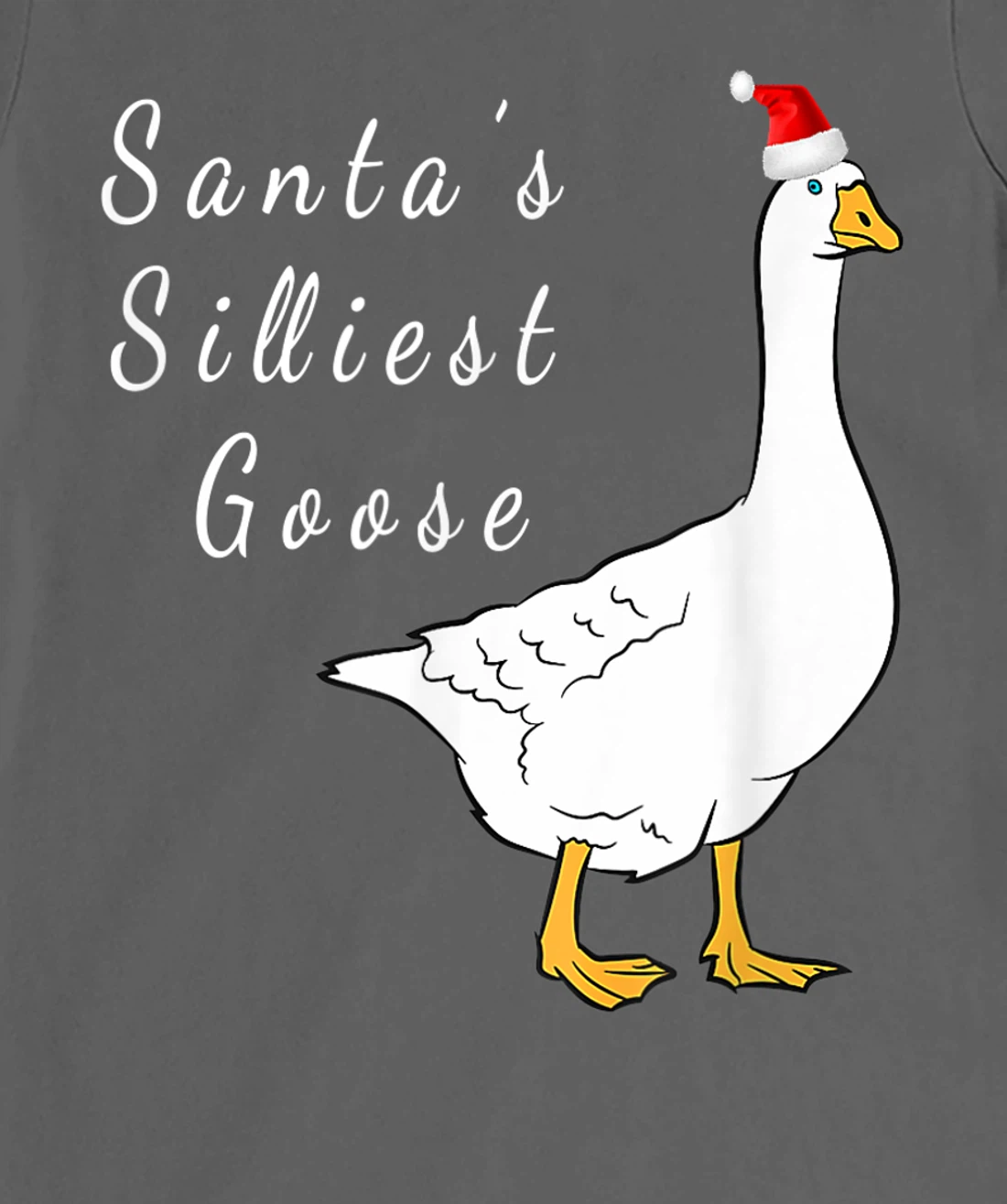 Santa’s silliest goose tacky Funny Christmas T-Shirt, Women T-Shirt