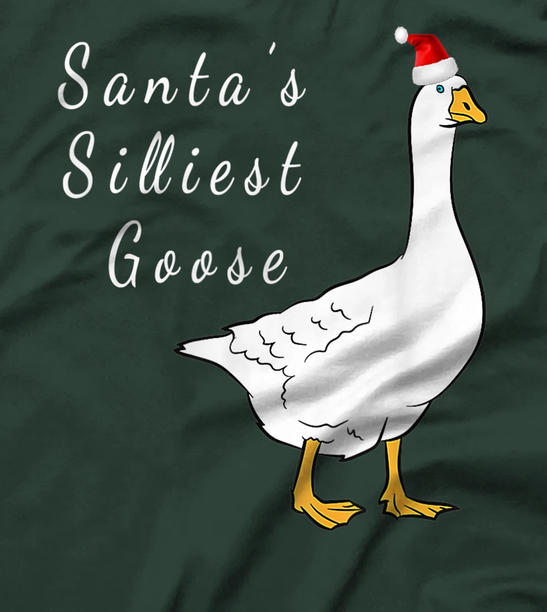Santa’s silliest goose tacky Funny Christmas T-Shirt, Women T-Shirt