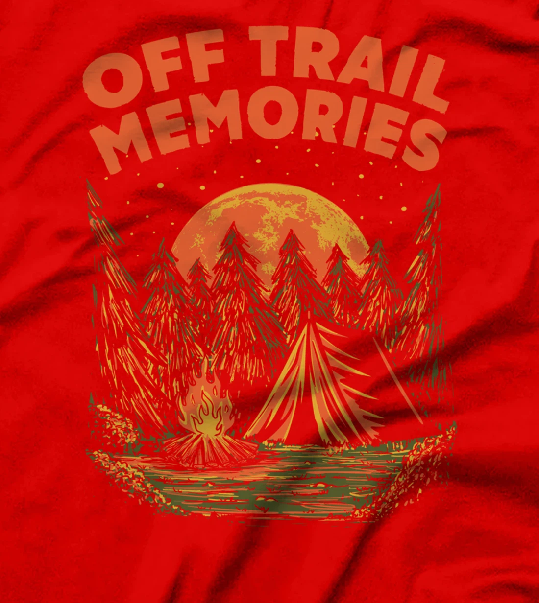 Off Trail Memories Hiking Friends Hiker Buddy Vacation T-Shirt