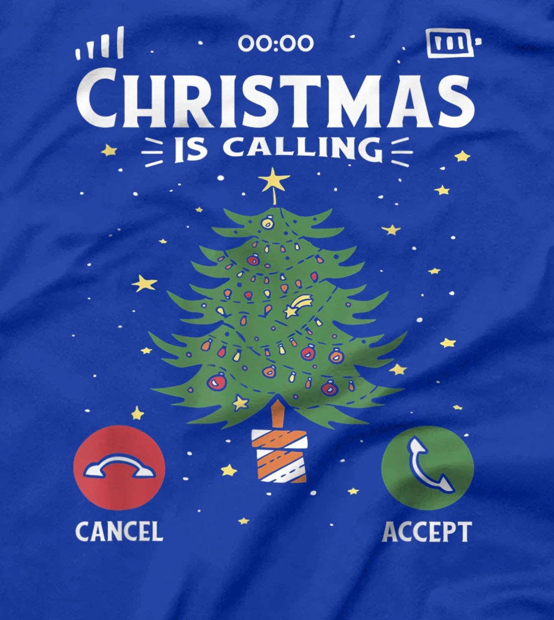 Funny Christmas Is Calling Cancel Accept Tree T-Shirt, Kid T-Shirt and Women T-Shirt