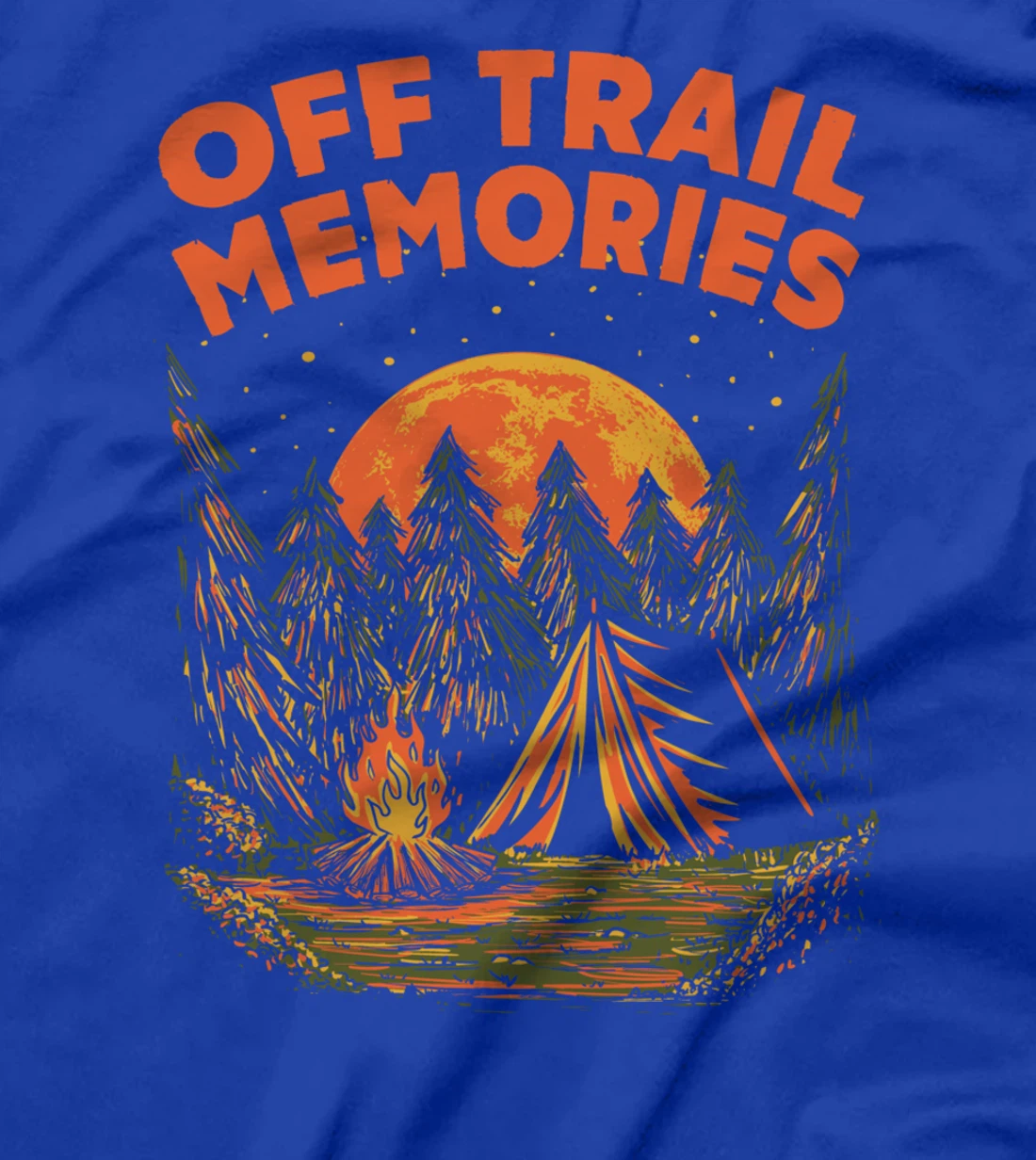 Off Trail Memories Hiking Friends Hiker Buddy Vacation T-Shirt