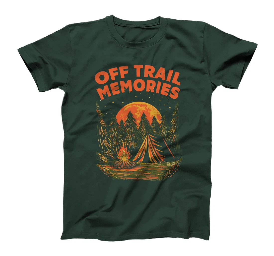Off Trail Memories Hiking Friends Hiker Buddy Vacation T-Shirt