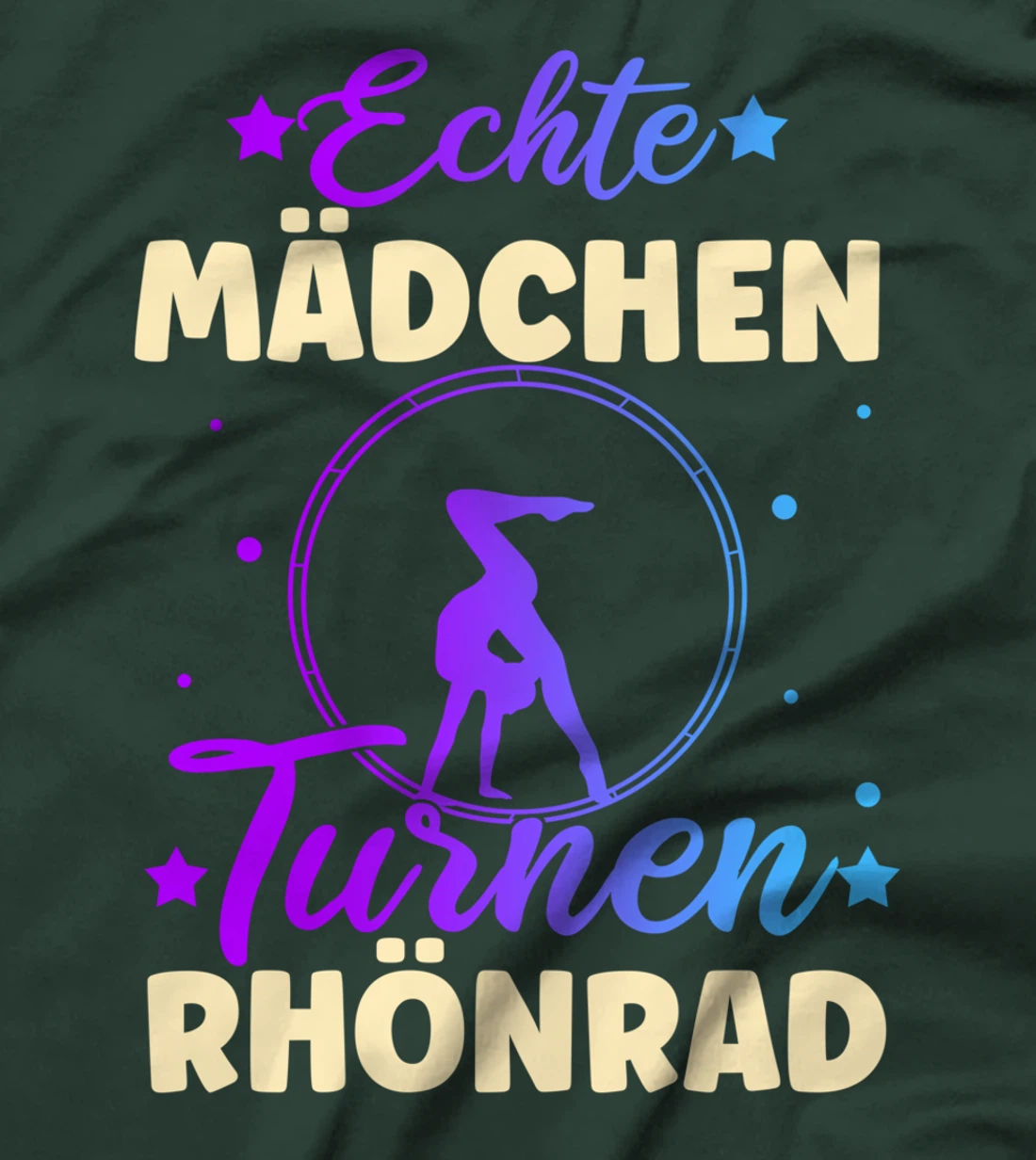 Real girl gymnastics rhönrad gymnsatik gift gymnast T-Shirt