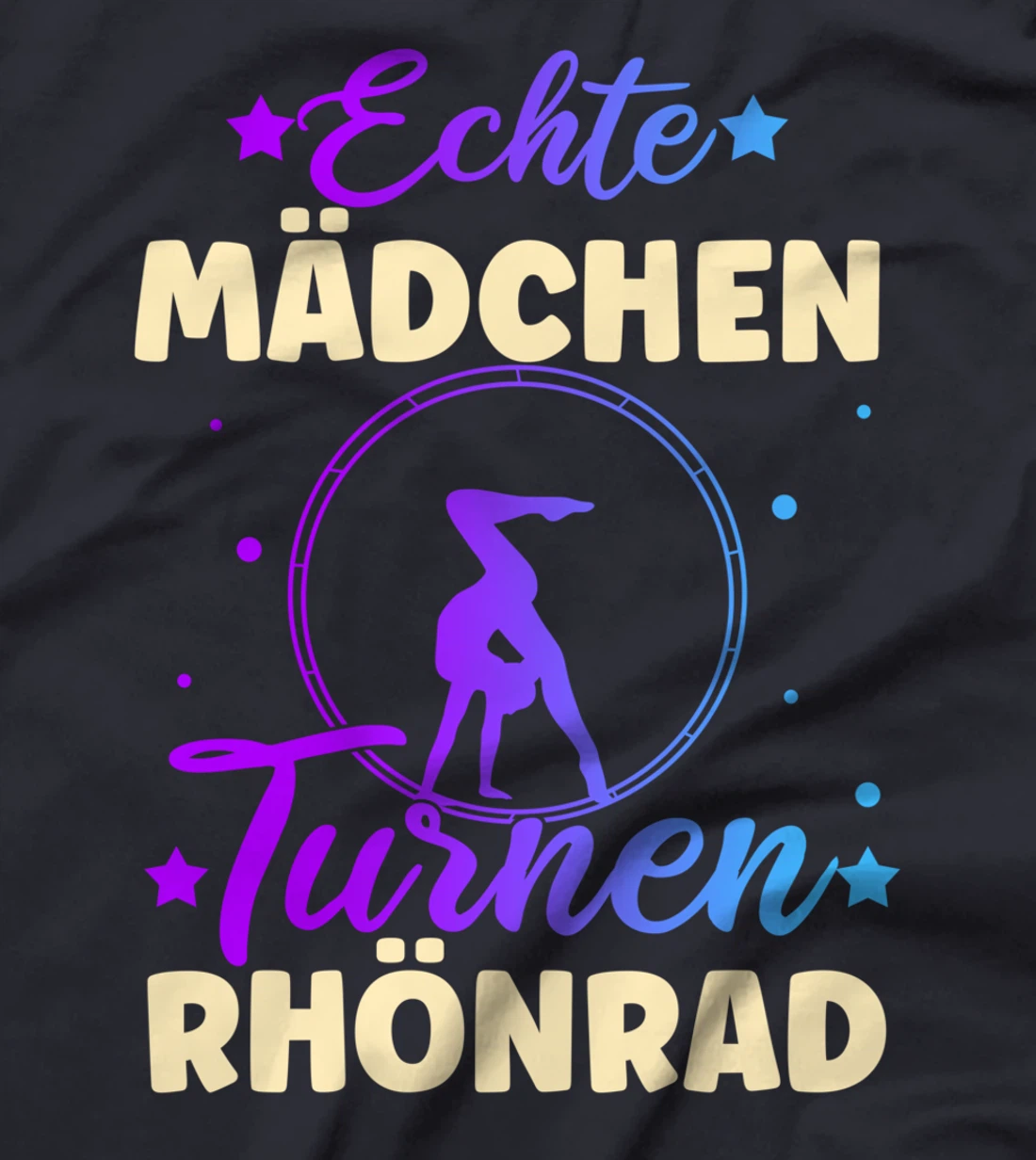 Real girl gymnastics rhönrad gymnsatik gift gymnast T-Shirt