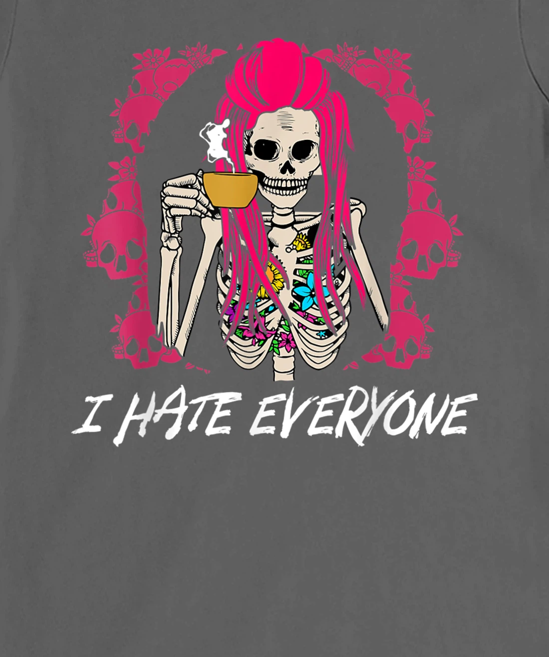 I Don't Like Everyone Sarcastic Funny Sarcasm Introvert T-Shirt, Women T-Shirt