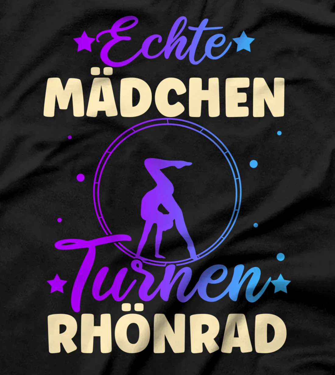 Real girl gymnastics rhönrad gymnsatik gift gymnast T-Shirt