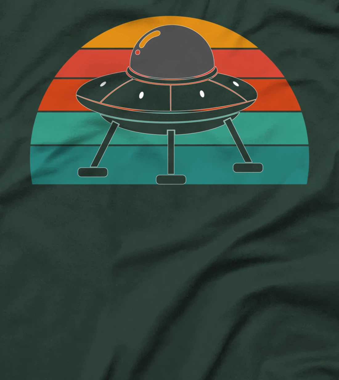 Retro Unidentified Flying Object Sci Fi Alien UFO T-Shirt