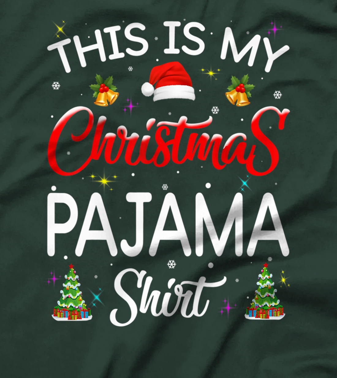This Is My Christmas Pajamas Shirt Funny Christmas T-Shirt