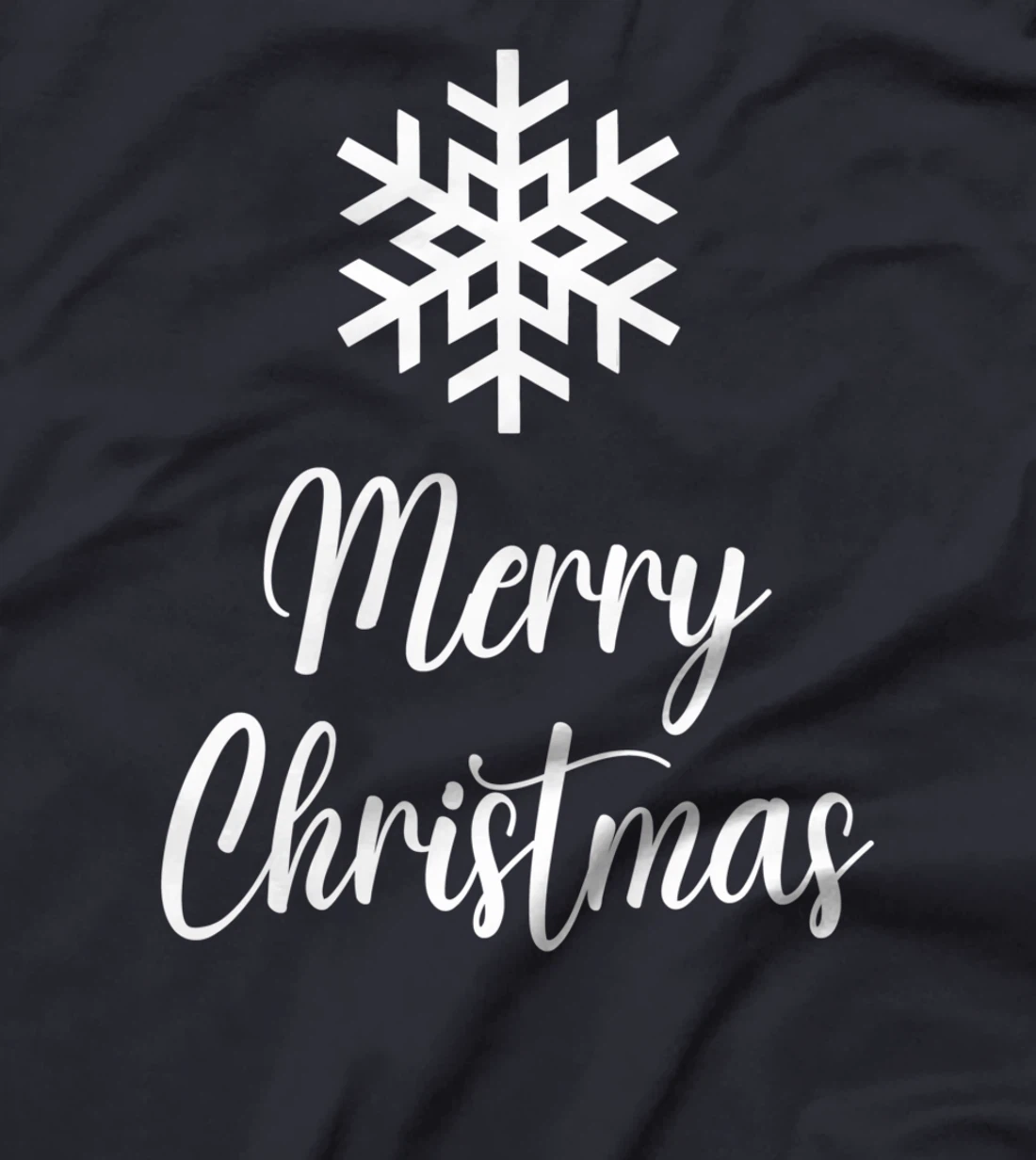 Merry Christmas - Snowflake Artwork T-Shirt