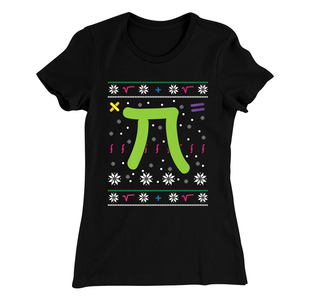 Pi Number - Christmas Math Lover Holiday Season Math Number T-Shirt, Women T-Shirt