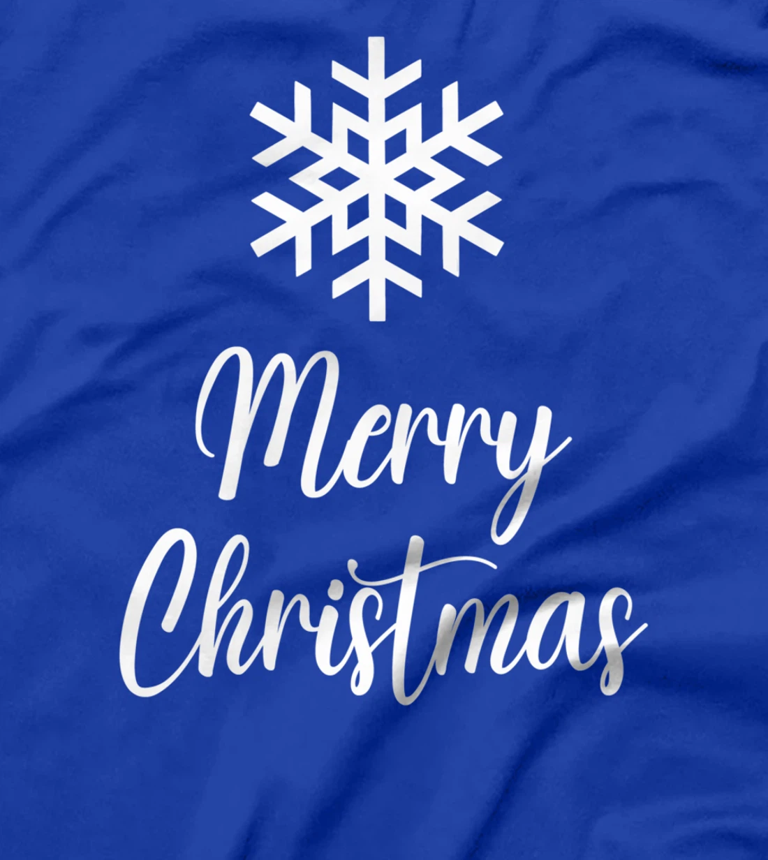 Merry Christmas - Snowflake Artwork T-Shirt