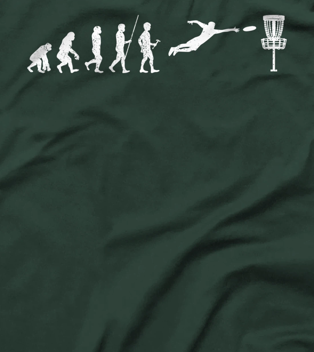 Disc Golf Evolution Sport Frisbee Fans Gift Disc Golfer T-Shirt
