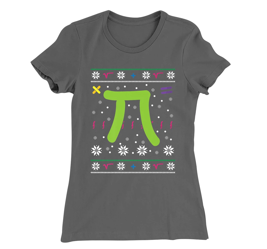 Pi Number - Christmas Math Lover Holiday Season Math Number T-Shirt, Women T-Shirt
