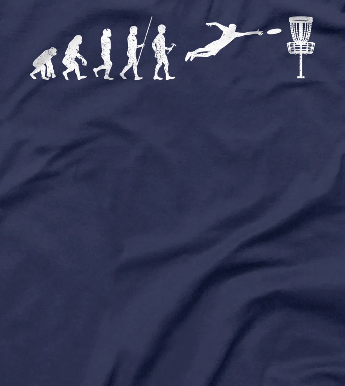 Disc Golf Evolution Sport Frisbee Fans Gift Disc Golfer T-Shirt