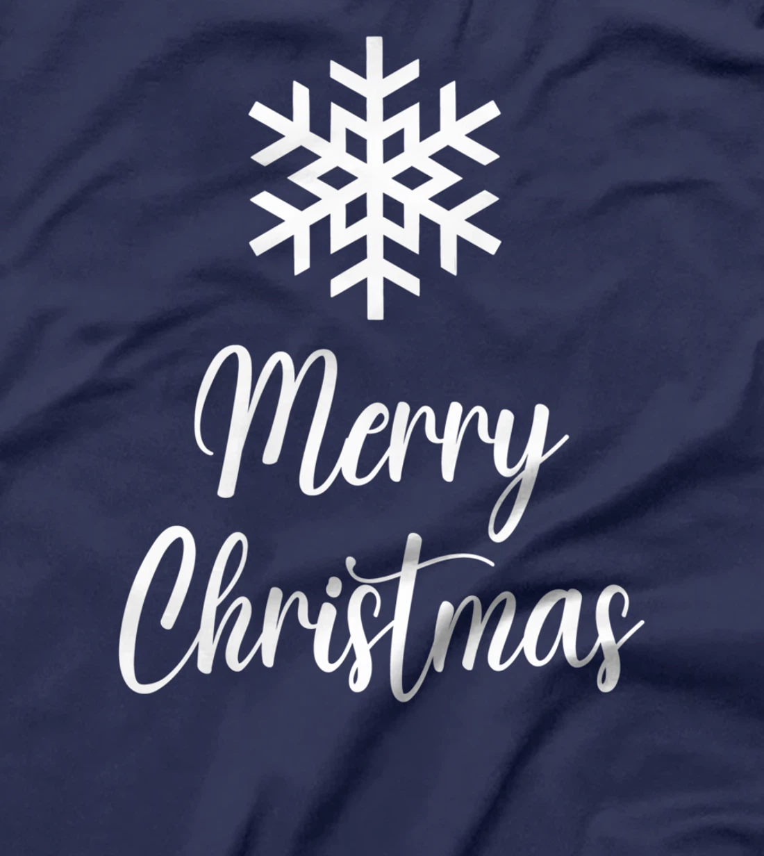 Merry Christmas - Snowflake Artwork T-Shirt