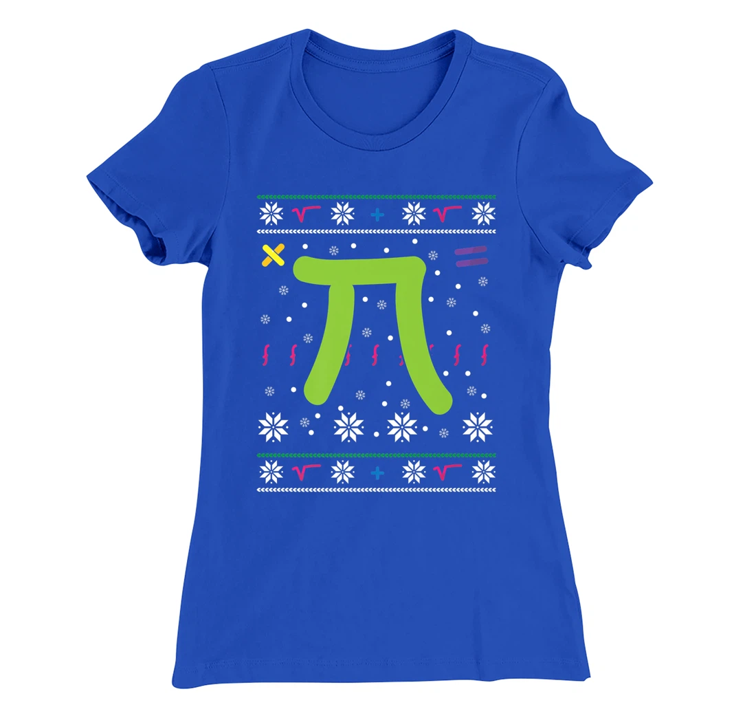 Pi Number - Christmas Math Lover Holiday Season Math Number T-Shirt, Women T-Shirt