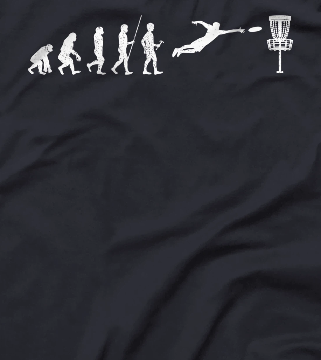 Disc Golf Evolution Sport Frisbee Fans Gift Disc Golfer T-Shirt