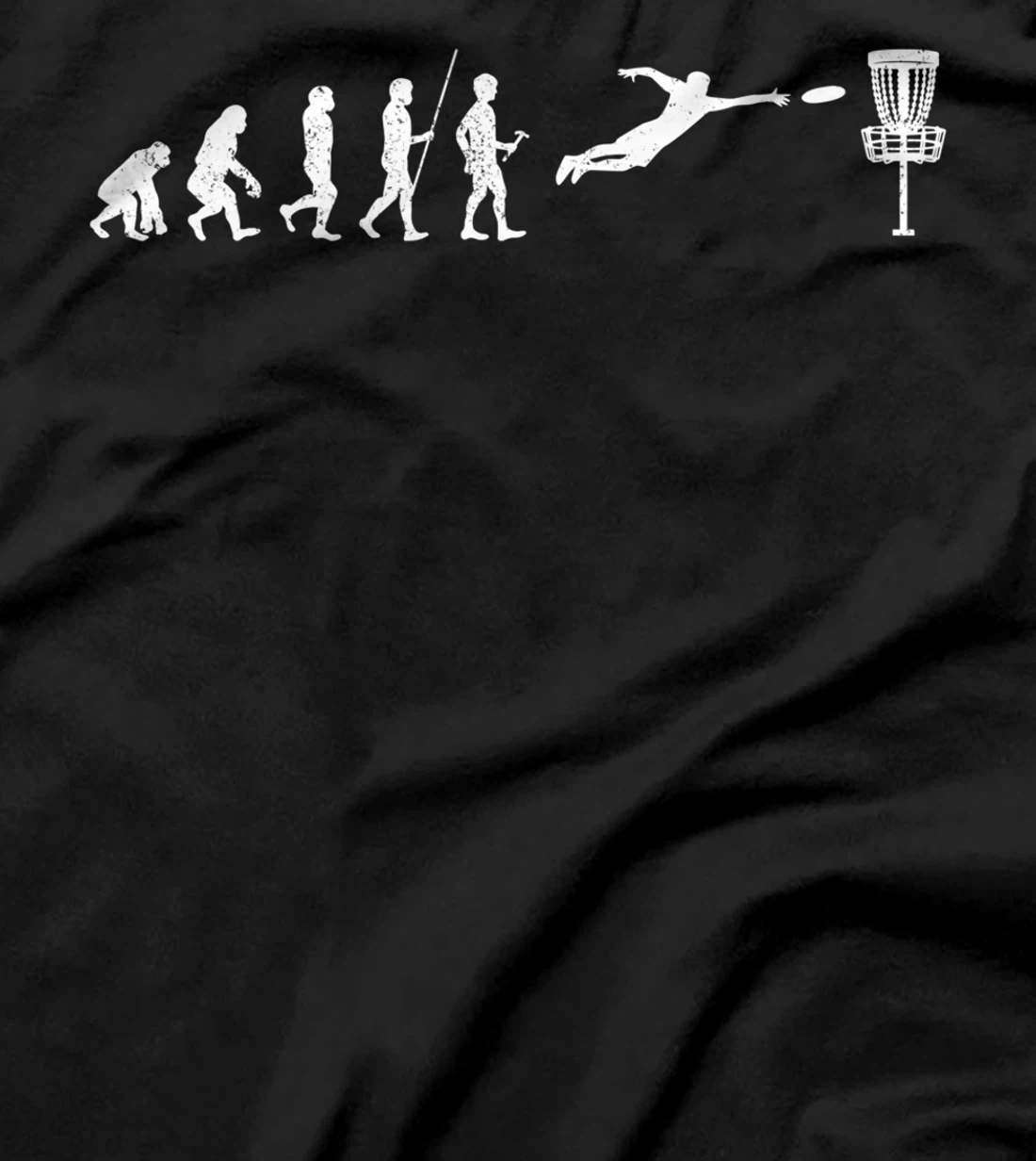 Disc Golf Evolution Sport Frisbee Fans Gift Disc Golfer T-Shirt