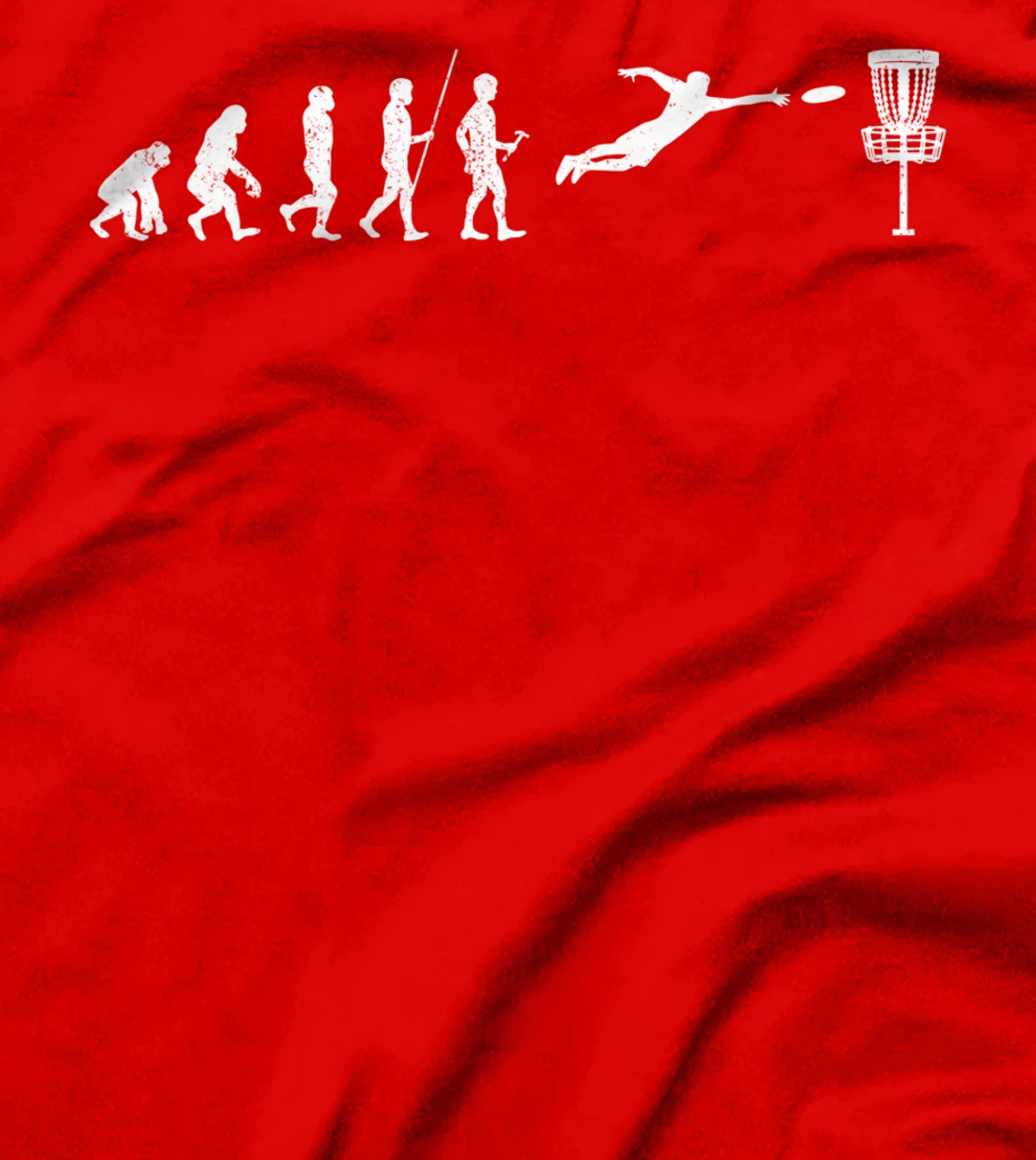 Disc Golf Evolution Sport Frisbee Fans Gift Disc Golfer T-Shirt