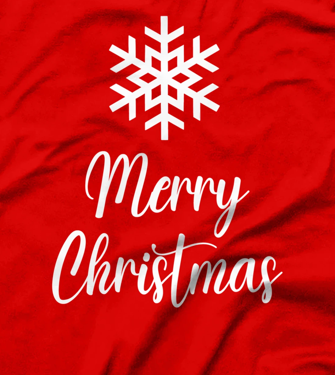 Merry Christmas - Snowflake Artwork T-Shirt