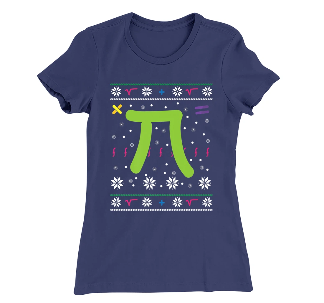 Pi Number - Christmas Math Lover Holiday Season Math Number T-Shirt, Women T-Shirt