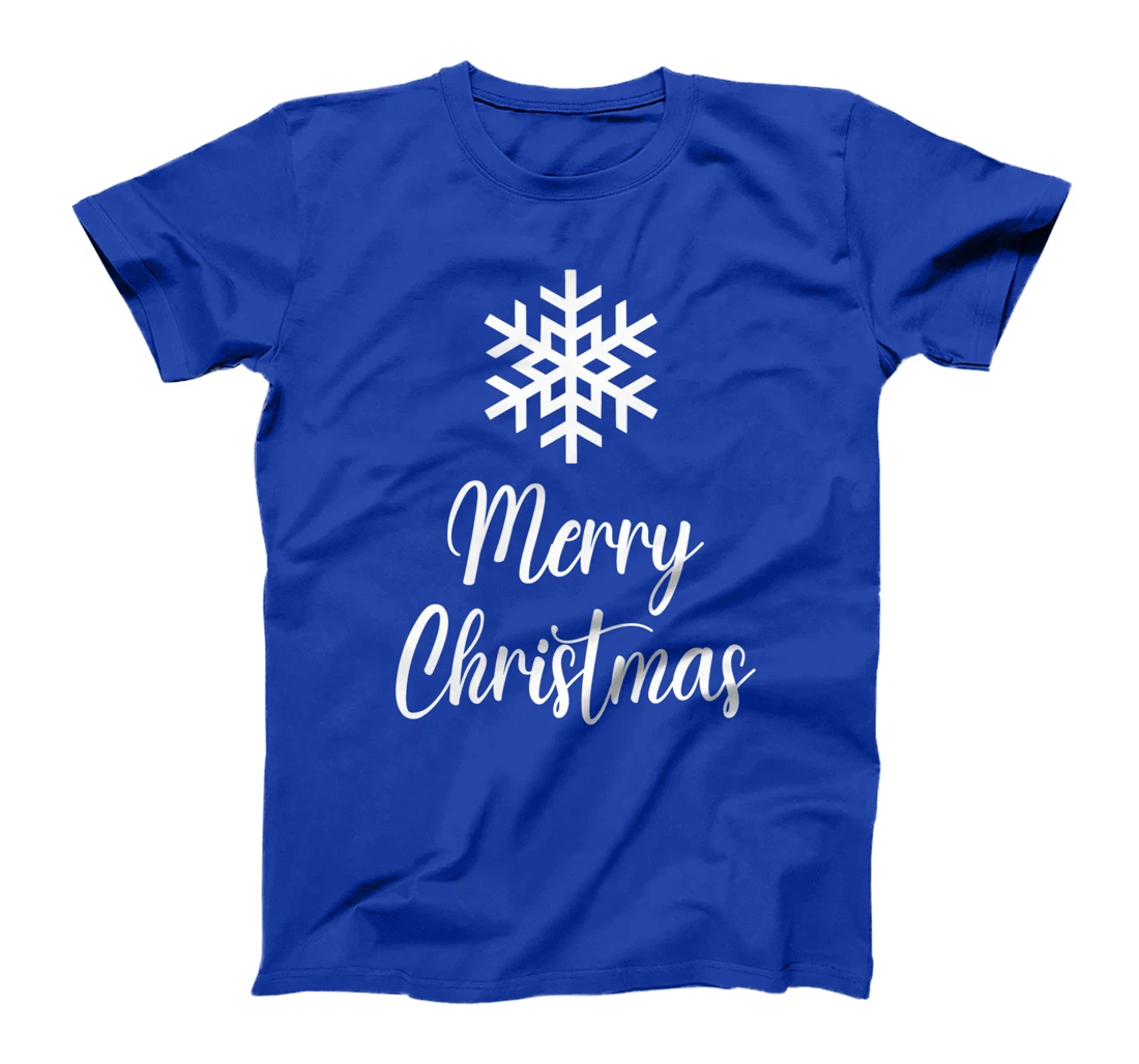 Merry Christmas - Snowflake Artwork T-Shirt