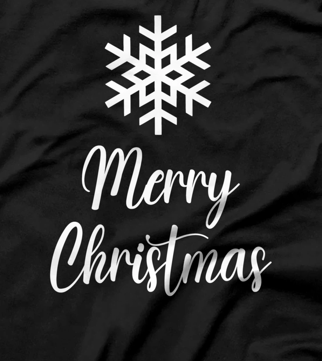 Merry Christmas - Snowflake Artwork T-Shirt
