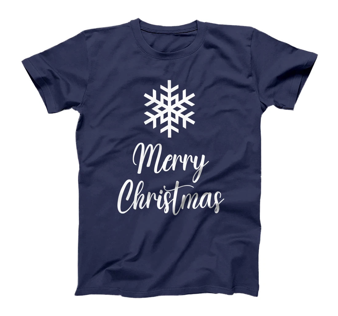 Merry Christmas - Snowflake Artwork T-Shirt