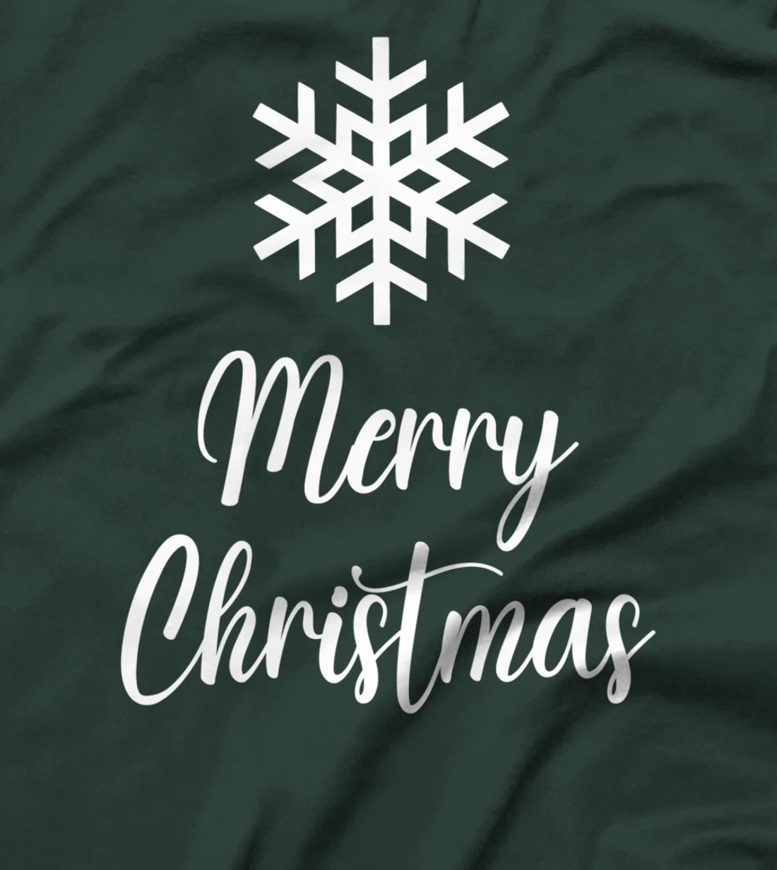 Merry Christmas - Snowflake Artwork T-Shirt