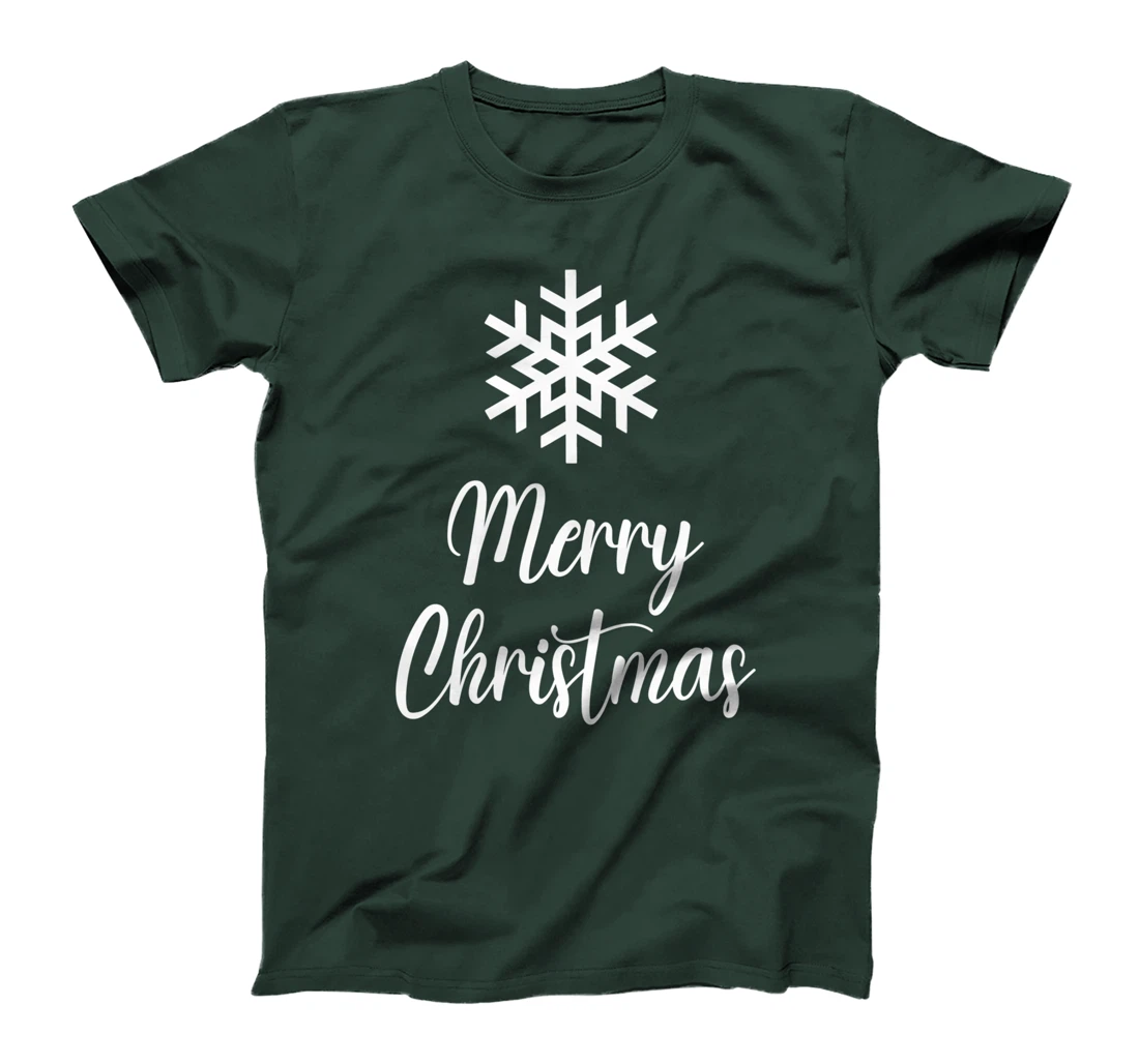 Merry Christmas - Snowflake Artwork T-Shirt