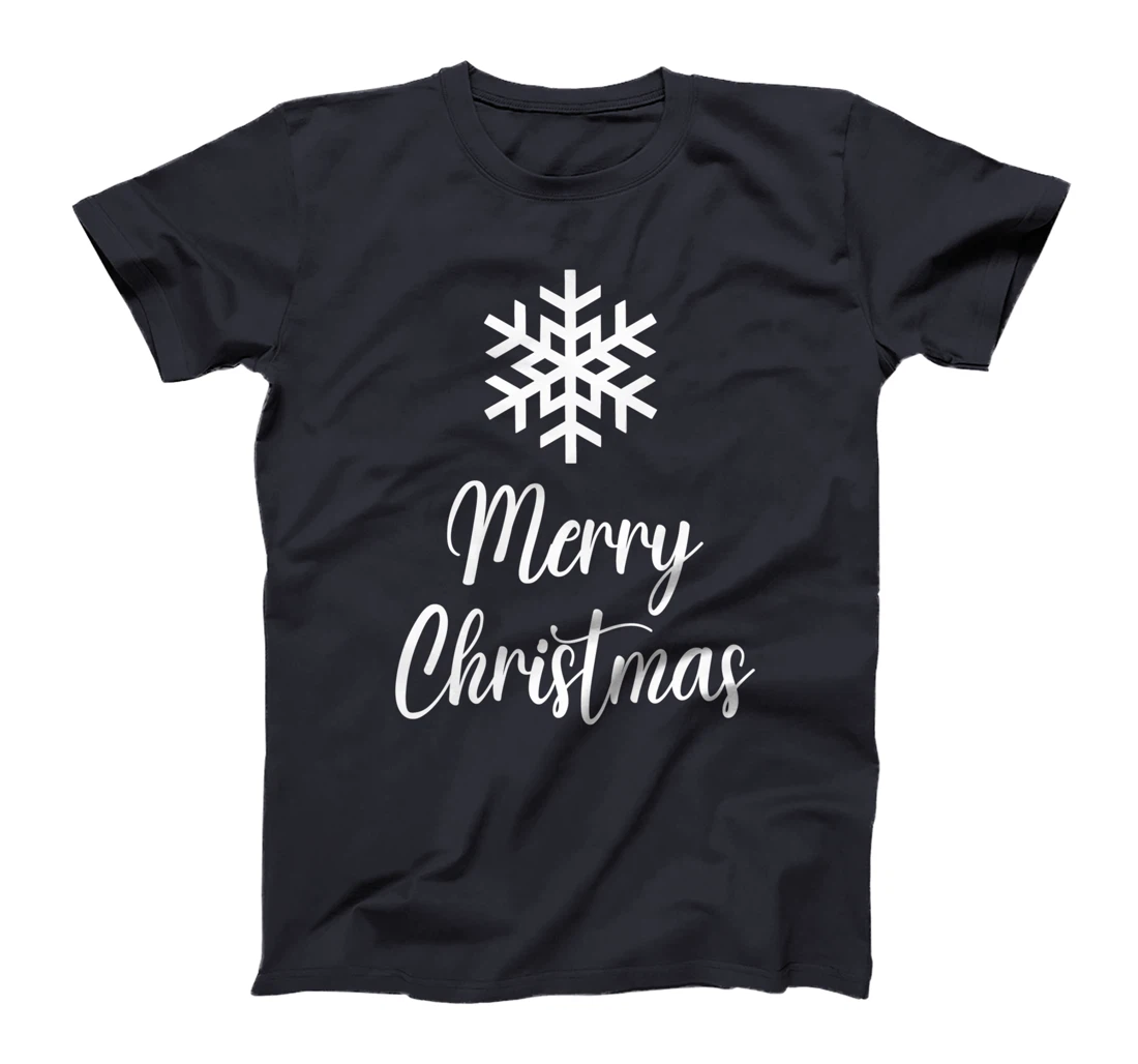 Merry Christmas - Snowflake Artwork T-Shirt