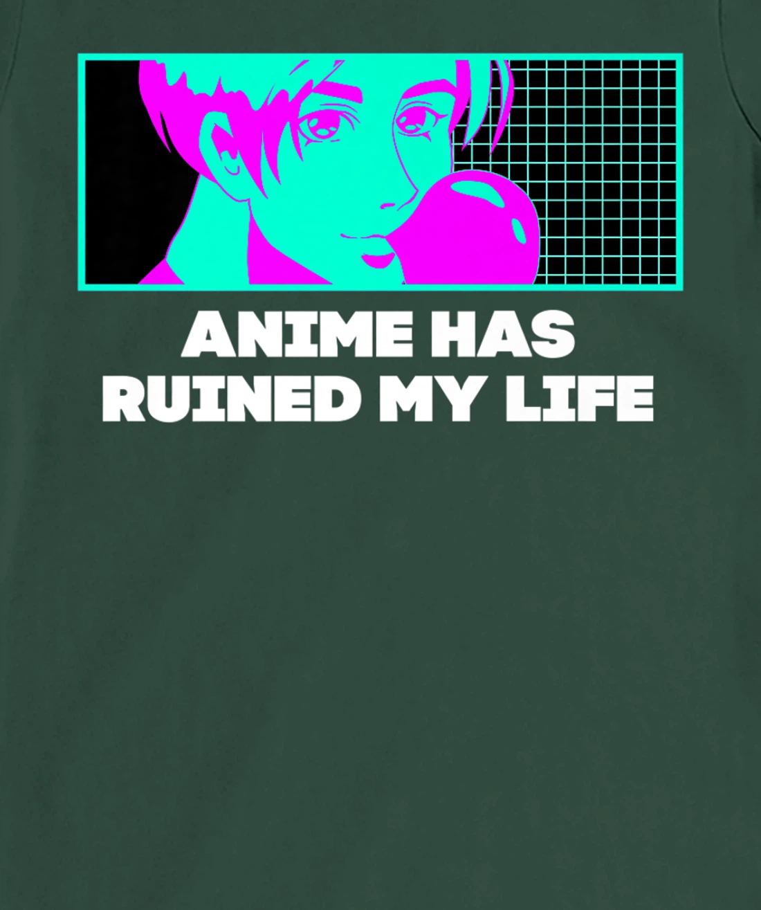 Anime Has Ruined My Life Funny Anime Lover Humor Otaku T-Shirt, Women T-Shirt