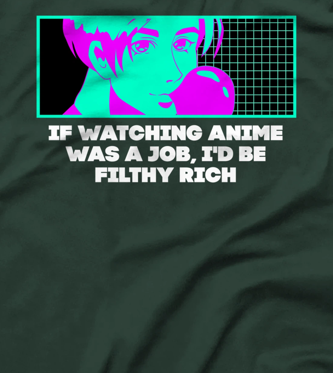 If Watching Anime Was a Job Funny Japanese Humor Japan T-Shirt