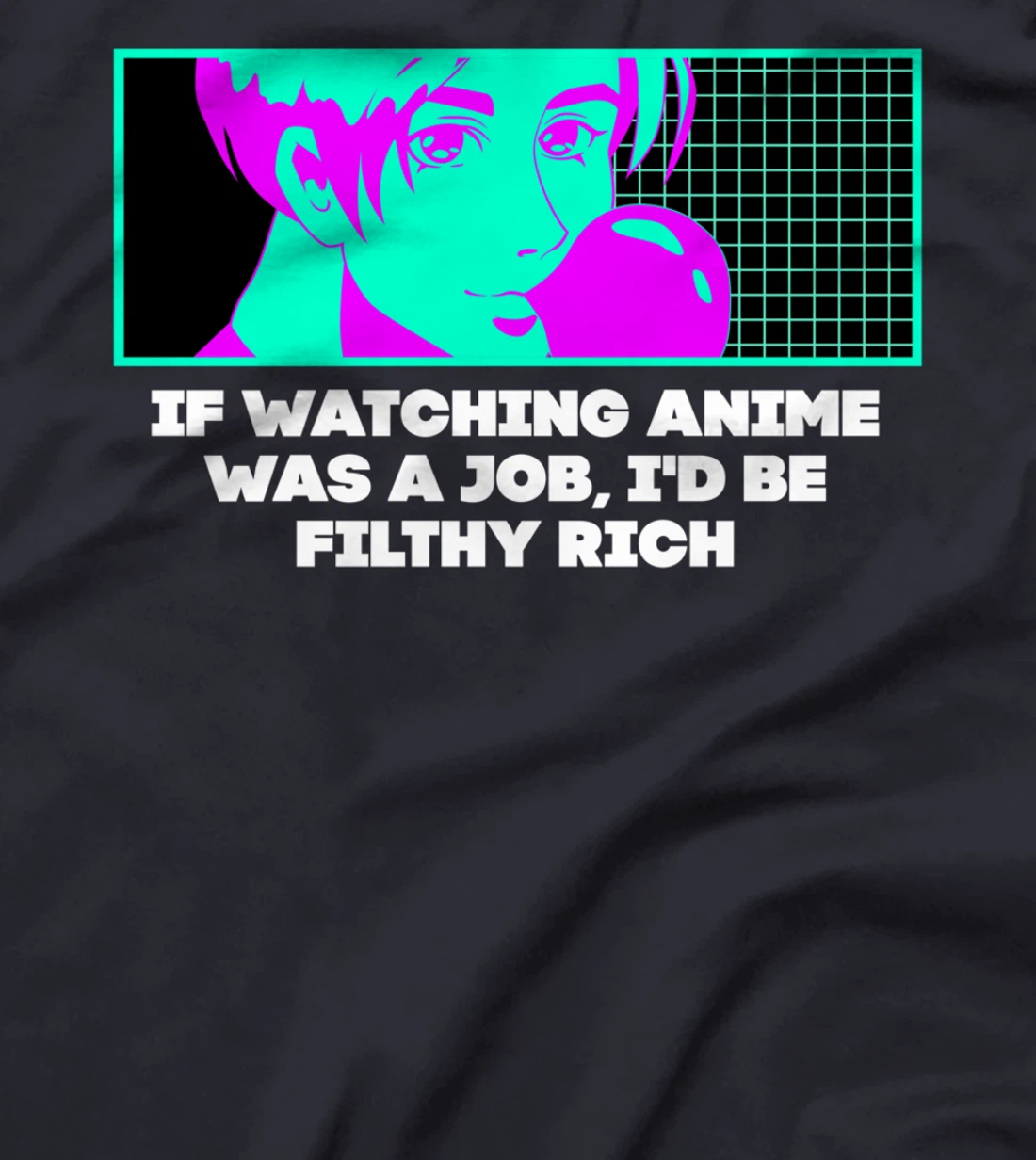 If Watching Anime Was a Job Funny Japanese Humor Japan T-Shirt