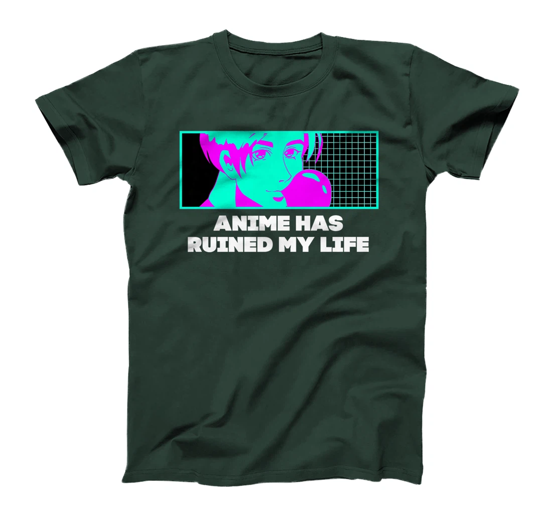 Anime Has Ruined My Life Funny Anime Lover Humor Otaku T-Shirt, Women T-Shirt