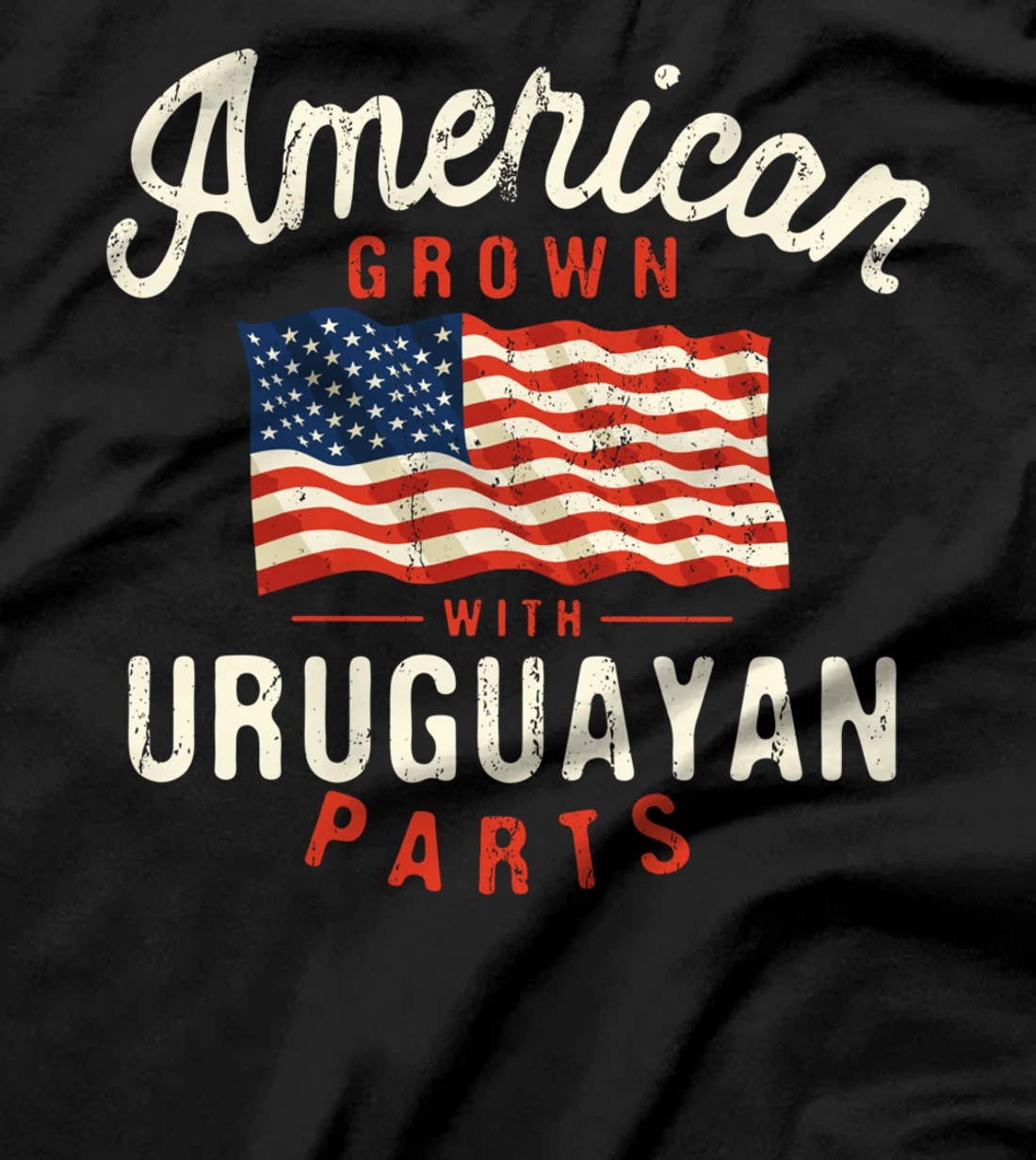 American Grown with Uruguayan Parts Patriotic Nationality T-Shirt