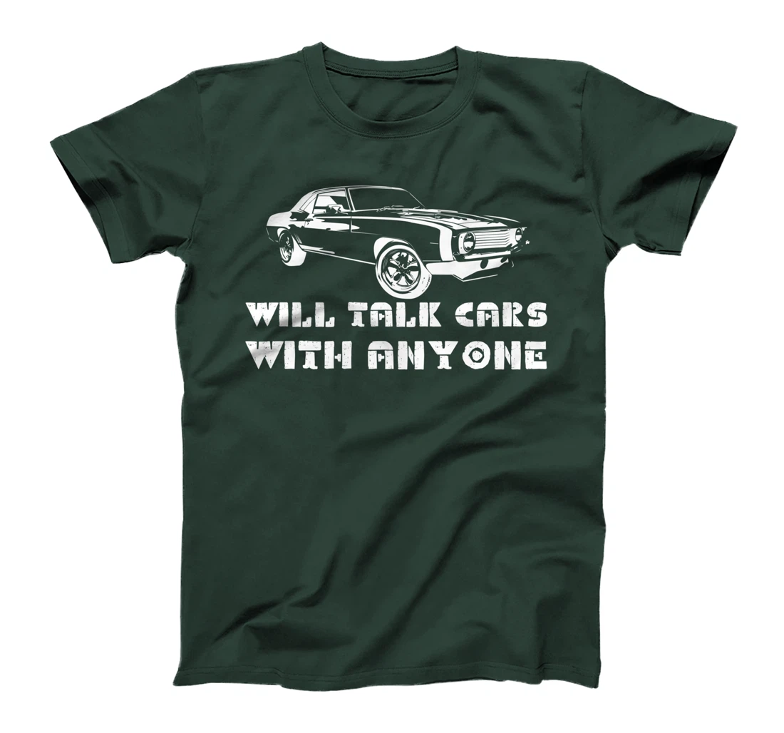 Will Talk Cars With Anyone Shirt Automobile Lovers Funny T-Shirt