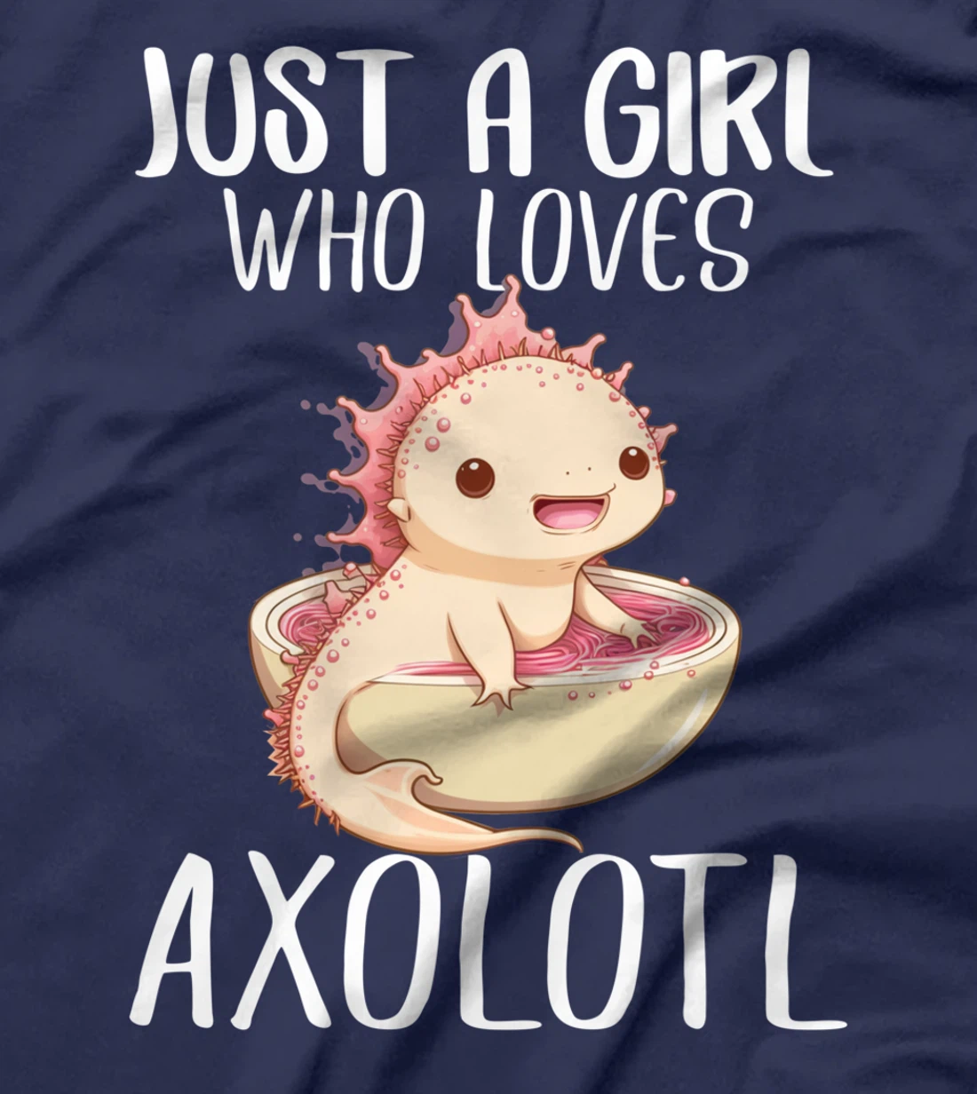 Girl Who Loves Axolotl Anime Kawaii Gifts for Teen Girls Boy T-Shirt