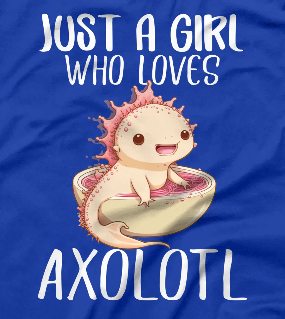 Girl Who Loves Axolotl Anime Kawaii Gifts for Teen Girls Boy T-Shirt