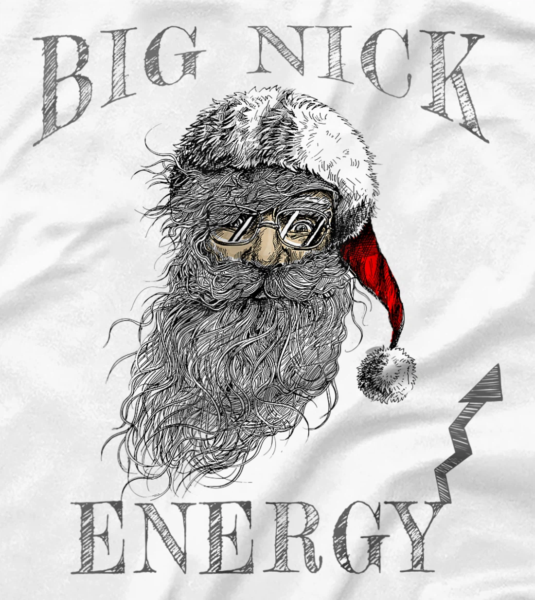 Funny Big Nick Energy Christmas Santa Family Matching Pajama T-Shirt, Women T-Shirt