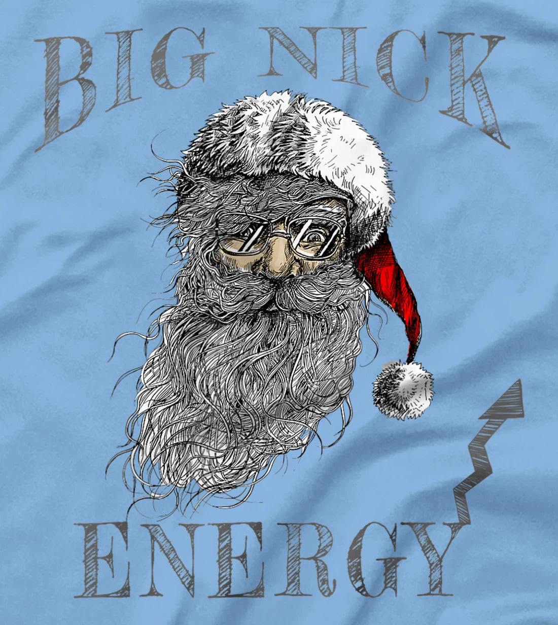 Funny Big Nick Energy Christmas Santa Family Matching Pajama T-Shirt, Women T-Shirt
