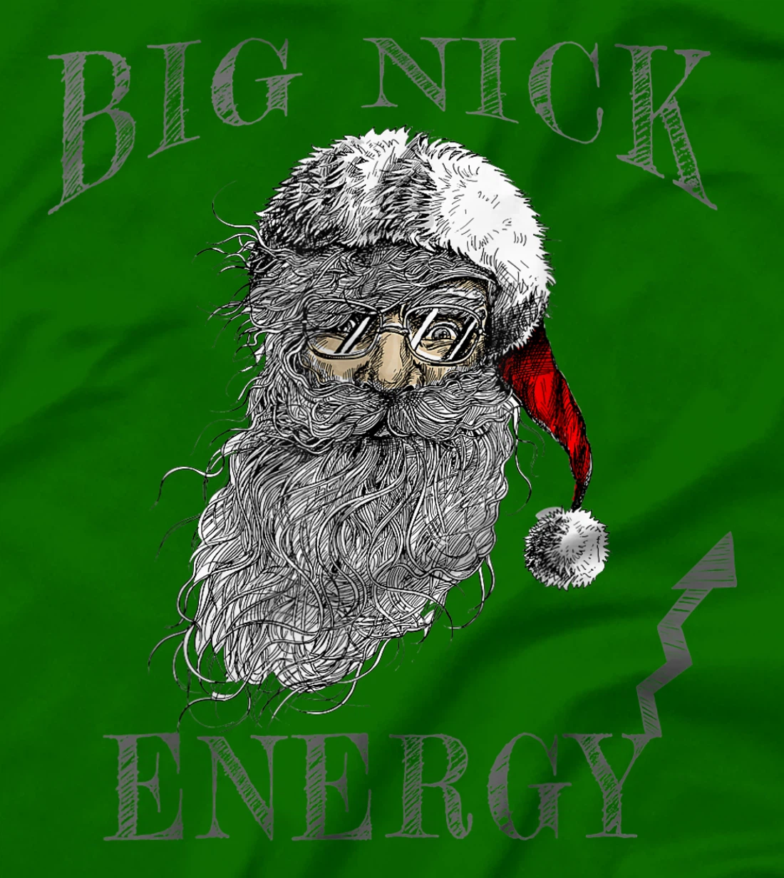 Funny Big Nick Energy Christmas Santa Family Matching Pajama T-Shirt, Women T-Shirt