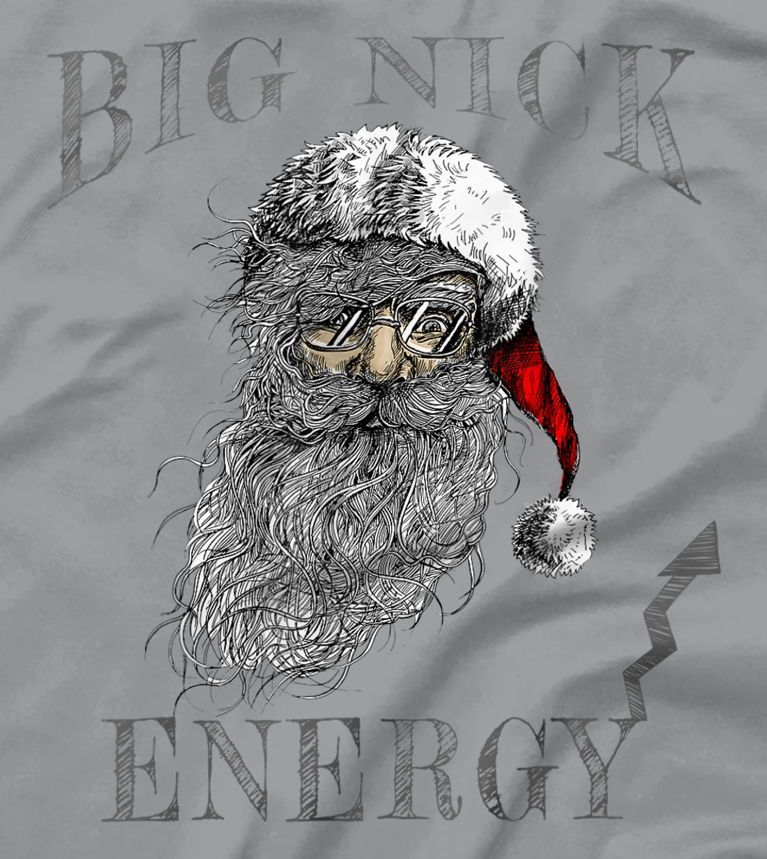Funny Big Nick Energy Christmas Santa Family Matching Pajama T-Shirt, Women T-Shirt