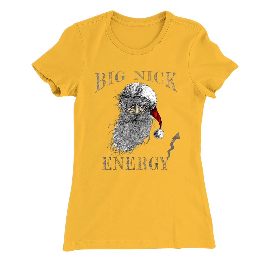 Funny Big Nick Energy Christmas Santa Family Matching Pajama T-Shirt, Women T-Shirt