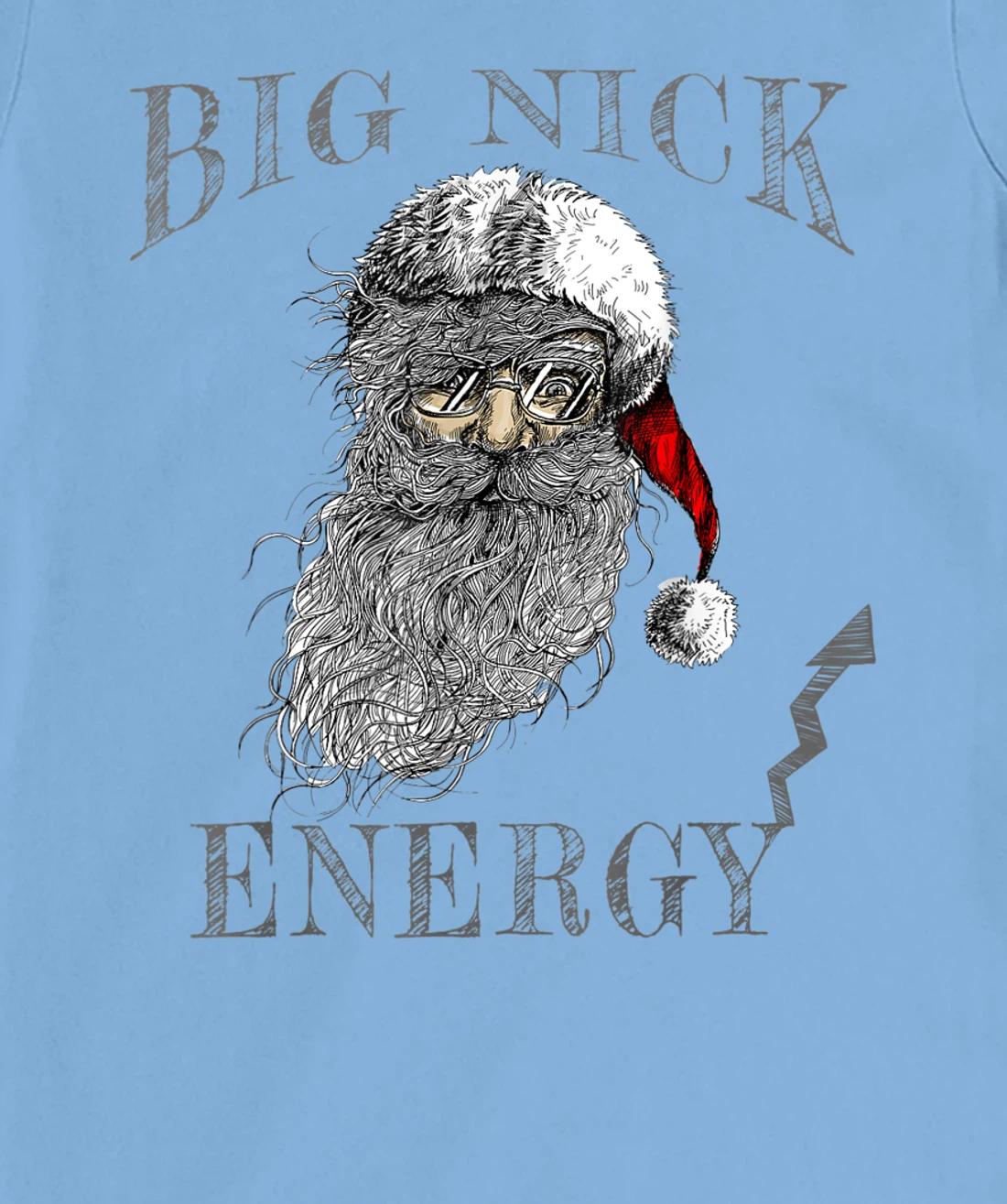 Funny Big Nick Energy Christmas Santa Family Matching Pajama T-Shirt, Women T-Shirt