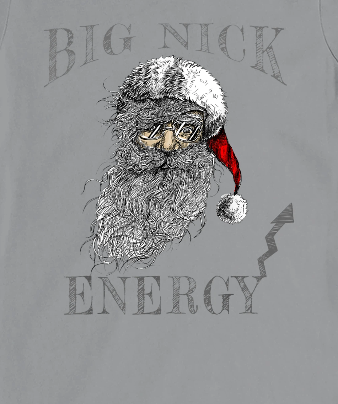 Funny Big Nick Energy Christmas Santa Family Matching Pajama T-Shirt, Women T-Shirt