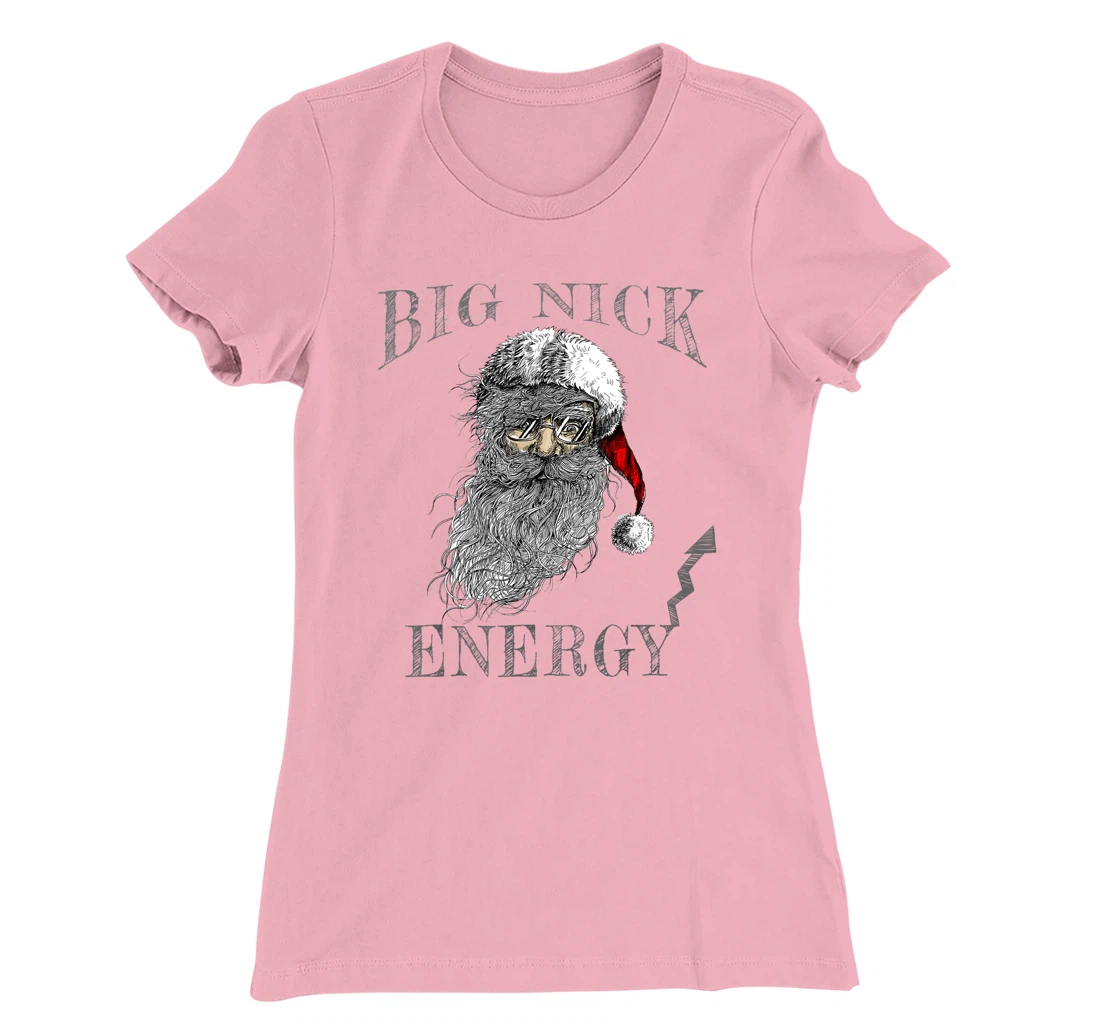 Funny Big Nick Energy Christmas Santa Family Matching Pajama T-Shirt, Women T-Shirt