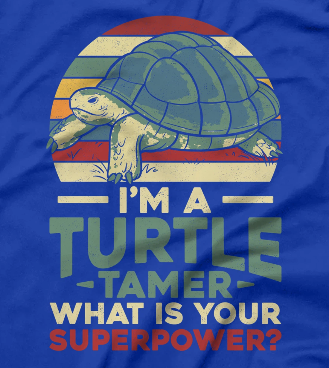 Sea Turtle Tortoise Retro Vintage I'm A Turtle Tamer What Is T-Shirt
